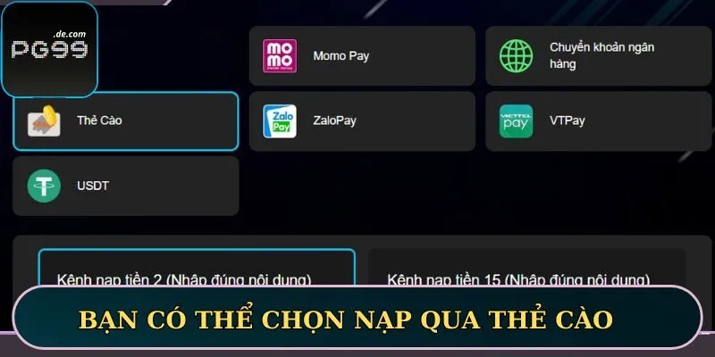 Sử dụng ví điện tử nạp tiền nhanh chóng